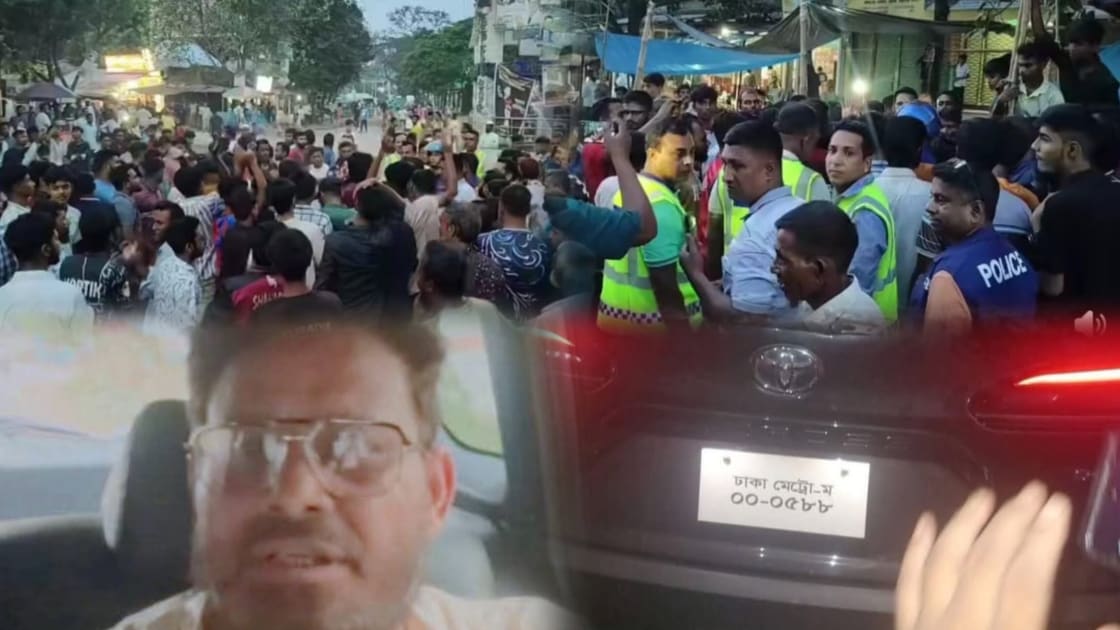 এমপি আইনুল হকের গাড়িতে হামলা : রায়গঞ্জ-সলঙ্গাজুড়ে বিক্ষোভ