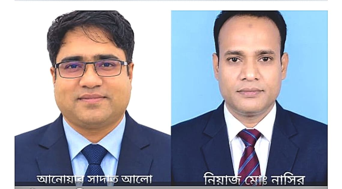 বগুড়ায় ব্যাংকারস এসোসিয়েশনের নেতৃত্বে আনোয়ার সাদাত-নিয়াজ নাসির