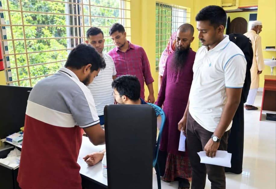 ভাঙ্গুড়ায় বিনামূল্যে মেডিকেল ক্যাম্প অনুষ্ঠিত