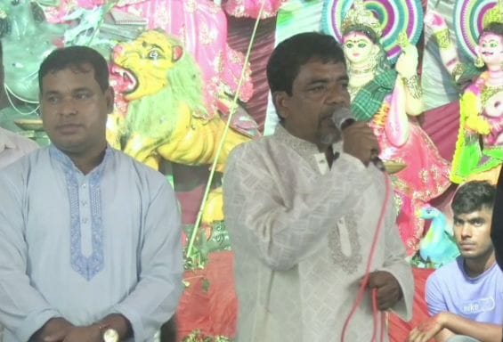 কুড়িগ্রামে দুর্গাপূজায় মণ্ডপ পরিদর্শন ও শুভেচ্ছা বিনিময়